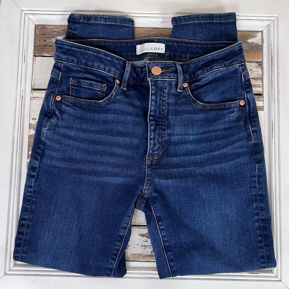 Ann Taylor Loft Curvy Skinny Jeans 28/26 Women's Sz. 6
